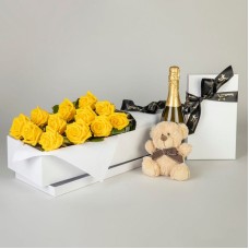 Romantic Roses in White